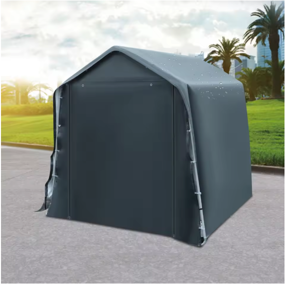 Draagbare Opslagtunnel Tent 240 × 240 × 240 cm – Waterdichte Fietsenstalling en Tuinberging