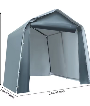 Draagbare Opslagtunnel Tent 240 × 240 × 240 cm – Waterdichte Fietsenstalling en Tuinberging