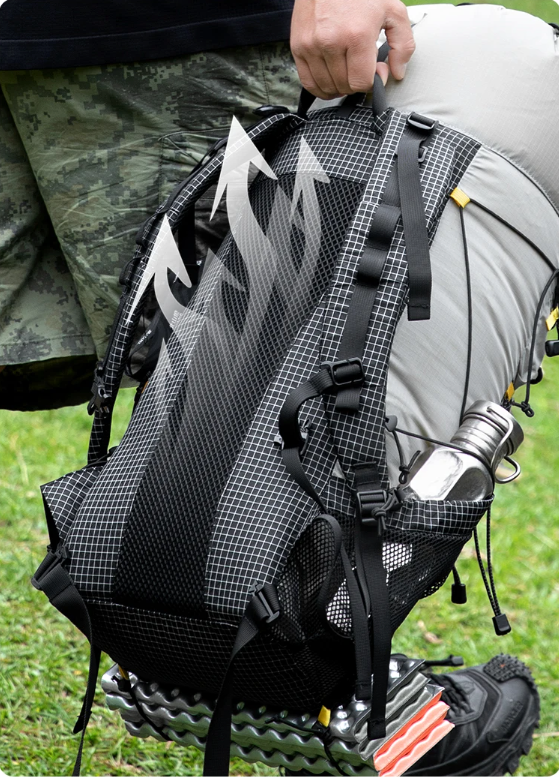 Ultralichte Camping Rugzak 25+10L – Waterbestendig en Ademend voor Hiking, Reizen en Outdoor