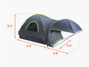 Truck Tent voor Pick-up 2-3 Personen – Waterdichte Laadbak Tent met Luifel voor Camping