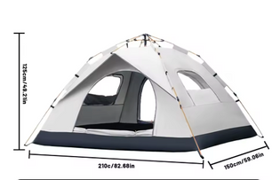 Automatische Pop-up Camping Tent – Snel Opgezet, Waterdicht en Zonwerend voor Outdoor