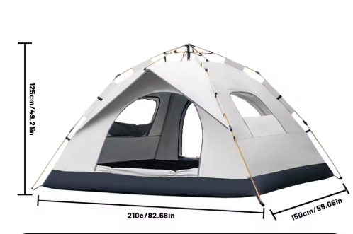 Automatische Pop-up Camping Tent – Snel Opgezet, Waterdicht en Zonwerend voor Outdoor