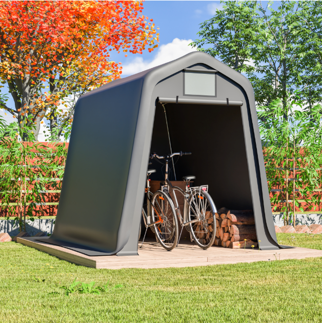 Fietsenstalling Tent 245 × 183 × 217 cm – Waterdichte Opslagtent voor Fiets, Motor en Tuin