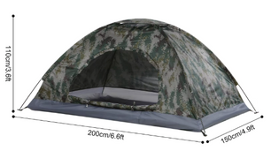 Ultralichte 1-2 Persoons Camping Tent – Compact, UV-Bescherming en Waterbestendig voor Hiking en Outdoor