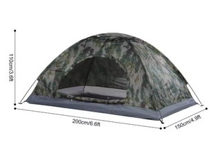 Ultralichte 1-2 Persoons Camping Tent – Compact, UV-Bescherming en Waterbestendig voor Hiking en Outdoor