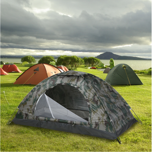 Ultralichte 1-2 Persoons Camping Tent – Compact, UV-Bescherming en Waterbestendig voor Hiking en Outdoor