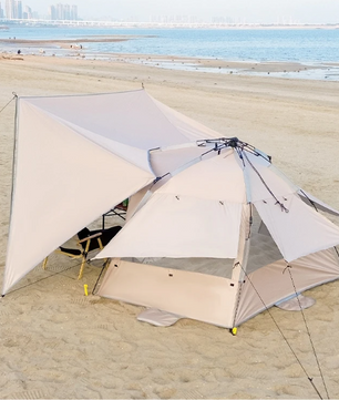 3-4 Persoons Pop-up Camping Tent – Automatisch, UV-Bescherming en Snelle Opzet voor Outdoor