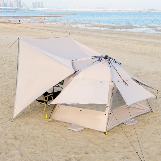 3-4 Persoons Pop-up Camping Tent – Automatisch, UV-Bescherming en Snelle Opzet voor Outdoor