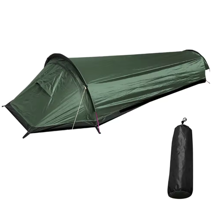 Ultralichte 1-Persoons Backpacking Tent – Waterdicht en Compact voor Hiking en Camping