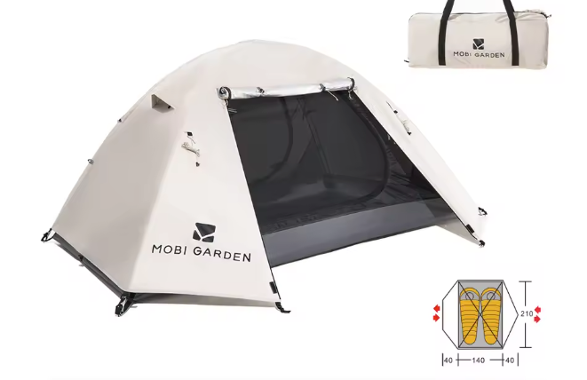 Ultralichte Backpacking Tent – Waterdicht, UV-Bescherming en Snel Op te Zetten voor Camping en Hiking