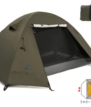Ultralichte Backpacking Tent – Waterdicht, UV-Bescherming en Snel Op te Zetten voor Camping en Hiking