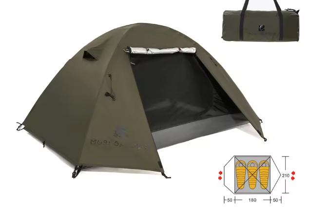 Ultralichte Backpacking Tent – Waterdicht, UV-Bescherming en Snel Op te Zetten voor Camping en Hiking