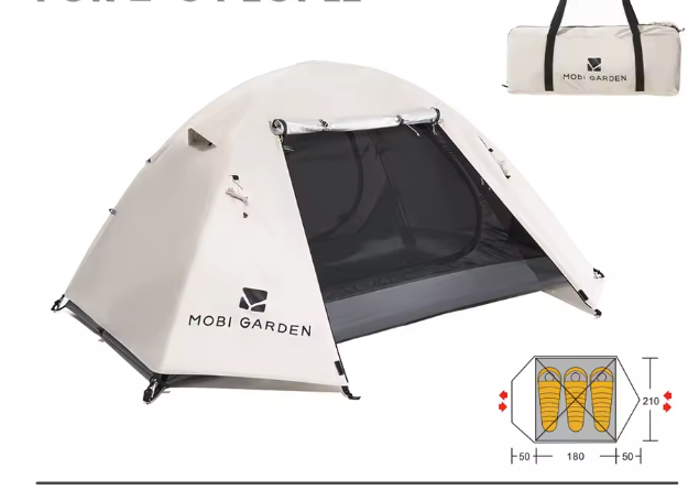 Ultralichte Backpacking Tent – Waterdicht, UV-Bescherming en Snel Op te Zetten voor Camping en Hiking