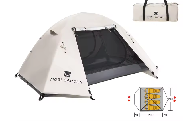 Ultralichte Backpacking Tent – Waterdicht, UV-Bescherming en Snel Op te Zetten voor Camping en Hiking