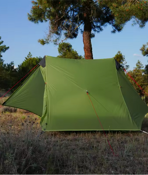 Ultralichte 2-Persoons Trekking Tent – 15D Silnylon, Waterdicht en Rodless voor 3 Seizoenen