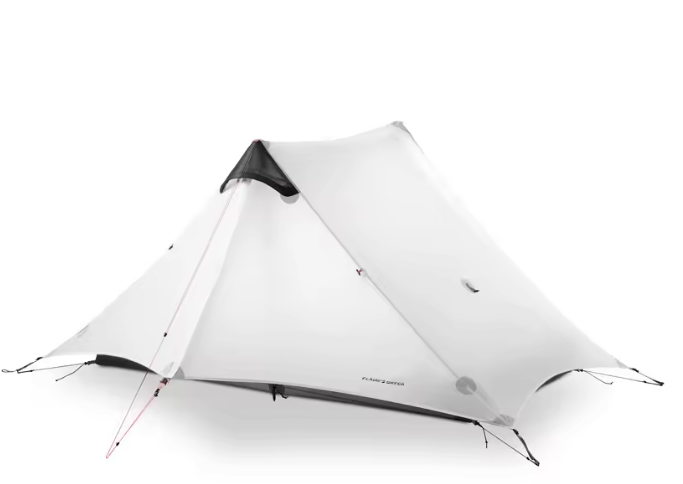 Ultralichte 2-Persoons Trekking Tent – 15D Silnylon, Waterdicht en Rodless voor 3 Seizoenen