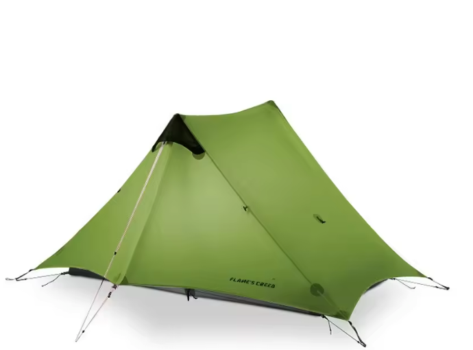 Ultralichte 2-Persoons Trekking Tent – 15D Silnylon, Waterdicht en Rodless voor 3 Seizoenen