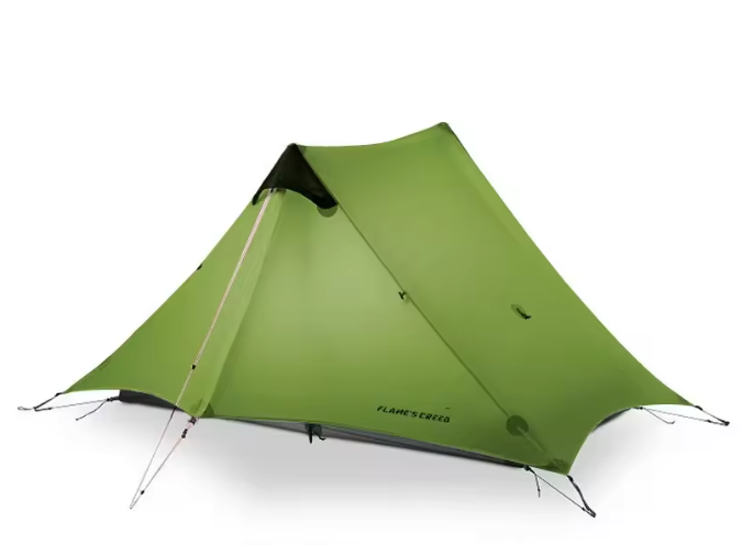Ultralichte 2-Persoons Trekking Tent – 15D Silnylon, Waterdicht en Rodless voor 3 Seizoenen