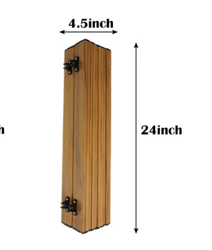 Opvouwbare Campingtafel – Lichtgewicht Aluminium Tafel met Houtlook, Draagbaar en Stevig
