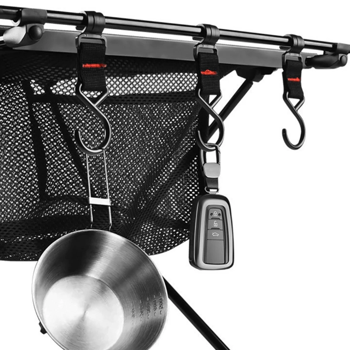 Opvouwbare Campingtafel met Opbergnet – Lichtgewicht Aluminium Bijzettafel voor Outdoor Gebruik