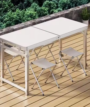 Opvouwbare Aluminium Campingtafel – Lichtgewicht Picknicktafel voor Tuin, Strand en Outdoor