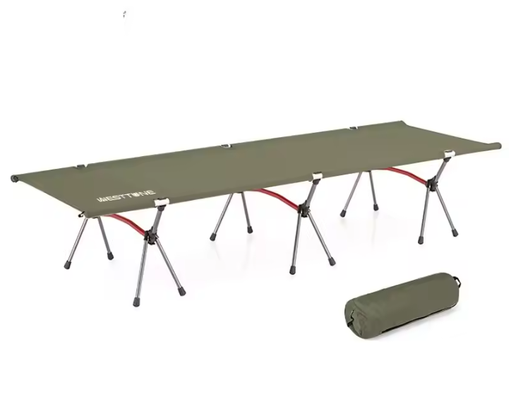 Opvouwbaar Campingbed – Ultralicht Aluminium Veldbed voor Outdoor, Hiking en Reizen