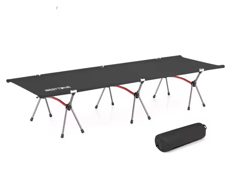 Opvouwbaar Campingbed – Ultralicht Aluminium Veldbed voor Outdoor, Hiking en Reizen