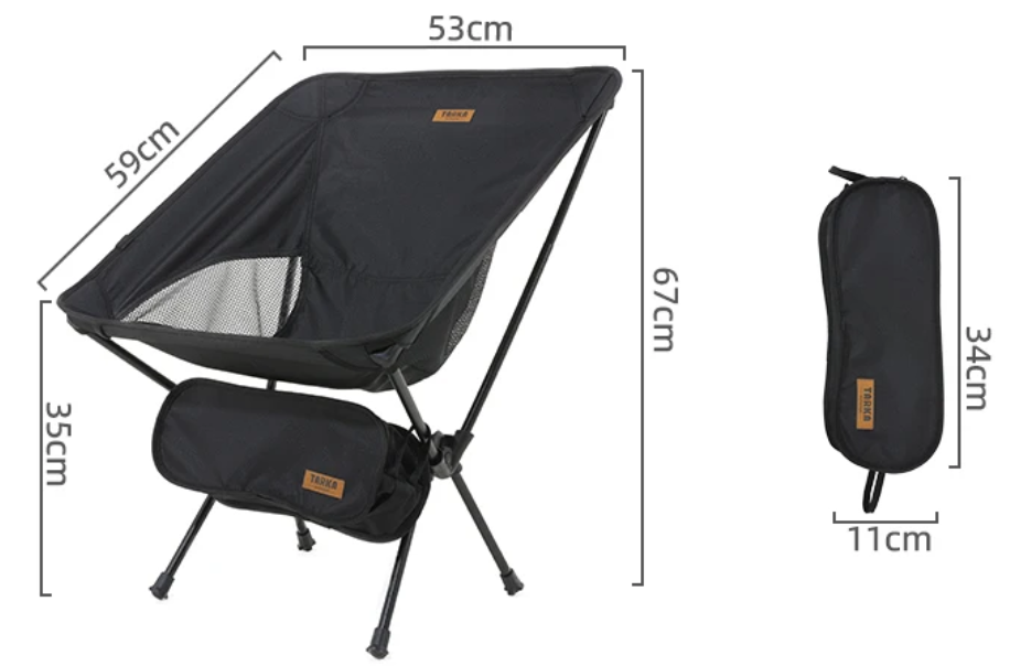 Opvouwbare Campingstoel – Ultralichte Moon Chair voor Tuin, Strand en Outdoor