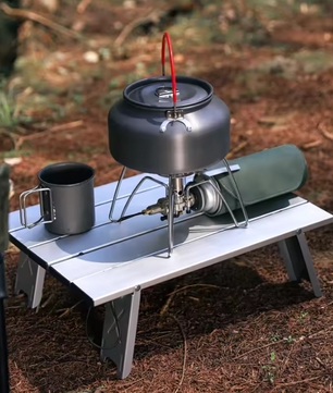 Mini Campingtafel Opvouwbaar – Ultralicht Aluminium Roll-Up Tafel voor Outdoor, Picknick en BBQ