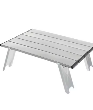 Mini Campingtafel Opvouwbaar – Ultralicht Aluminium Roll-Up Tafel voor Outdoor, Picknick en BBQ