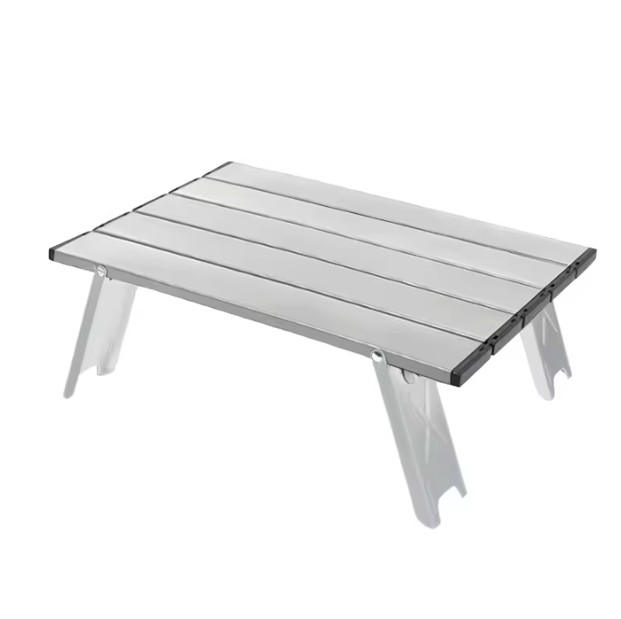 Mini Campingtafel Opvouwbaar – Ultralicht Aluminium Roll-Up Tafel voor Outdoor, Picknick en BBQ