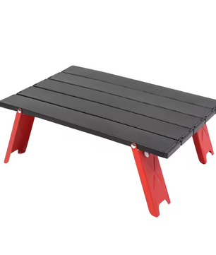 Mini Campingtafel Opvouwbaar – Ultralicht Aluminium Roll-Up Tafel voor Outdoor, Picknick en BBQ