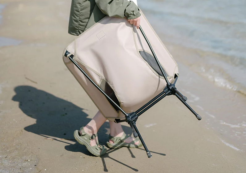 Opvouwbare Campingstoel – Lichtgewicht Outdoor Stoel met Brede Zitting en Hoge Draagkracht