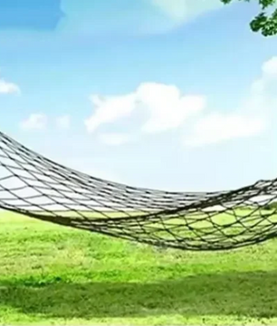 Hangmat van Nylon Touw – Draagbare Outdoor Hangstoel voor Tuin, Balkon en Camping