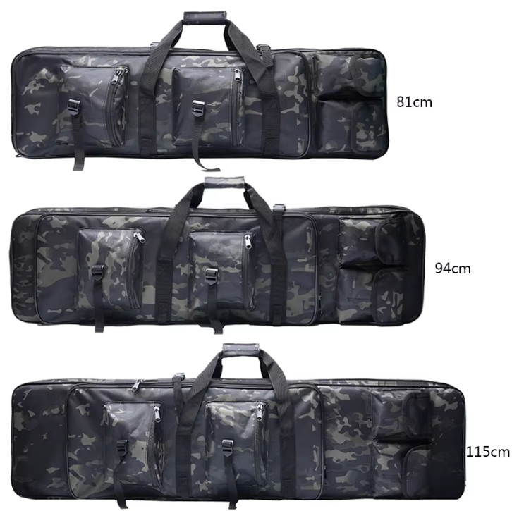 Tactische Rugtas met Lange Opbergruimte – Nylon Outdoor Backpack met MOLLE Systeem en Meerdere Vakken