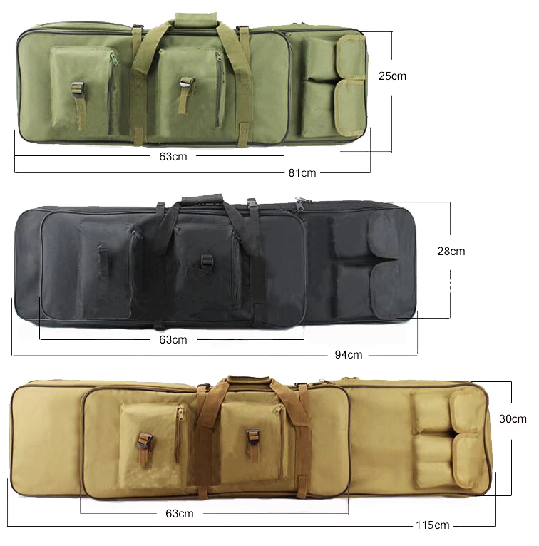 Tactische Rugtas met Lange Opbergruimte – Nylon Outdoor Backpack met MOLLE Systeem en Meerdere Vakken