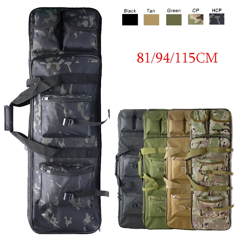 Tactische Rugtas met Lange Opbergruimte – Nylon Outdoor Backpack met MOLLE Systeem en Meerdere Vakken