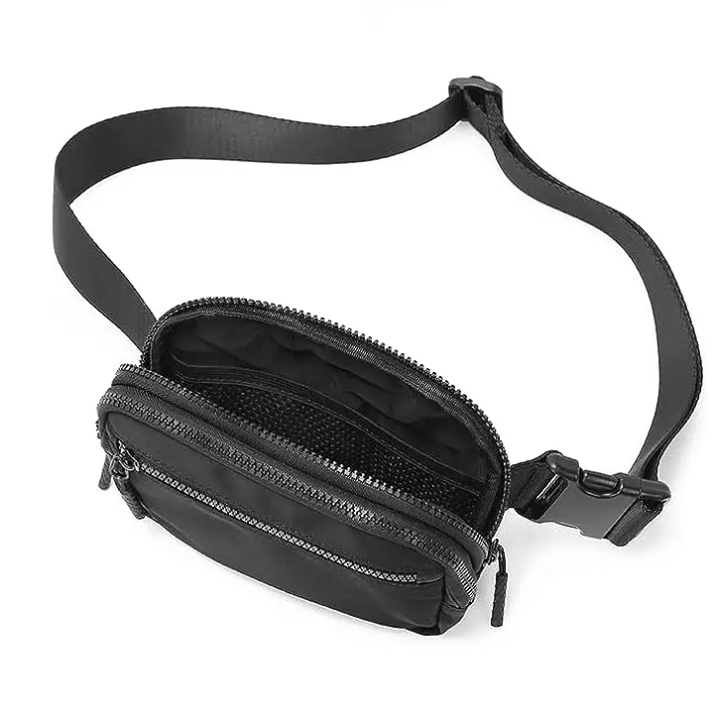 Minimalistische Crossbody Tas – Compacte Bum Bag met Ritssluiting voor Outdoor en Dagelijks Gebruik