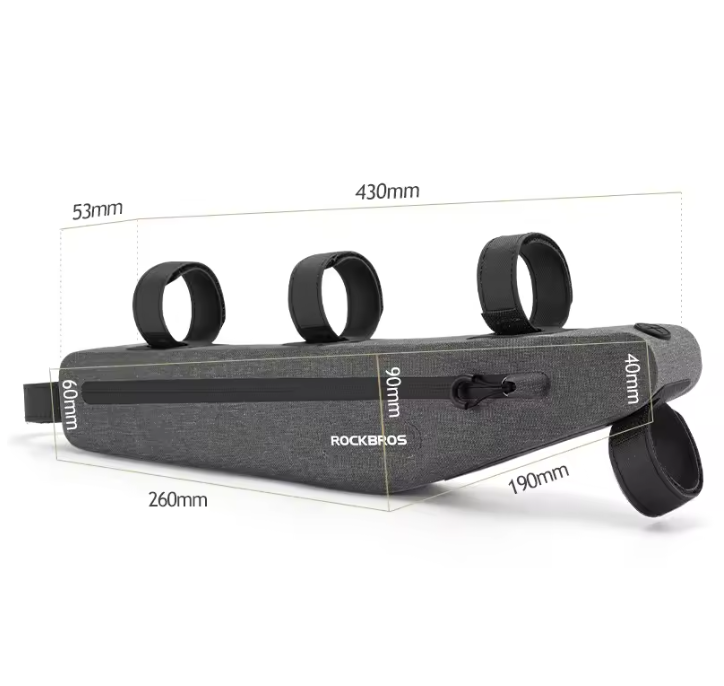 Fiets Frametas 1.5L – Waterdichte Top Tube Bag voor MTB en Racefiets