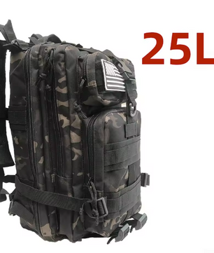 Tactische Rugzak 25L / 50L – Waterdichte Nylon Backpack voor Hiking, Camping en Outdoor