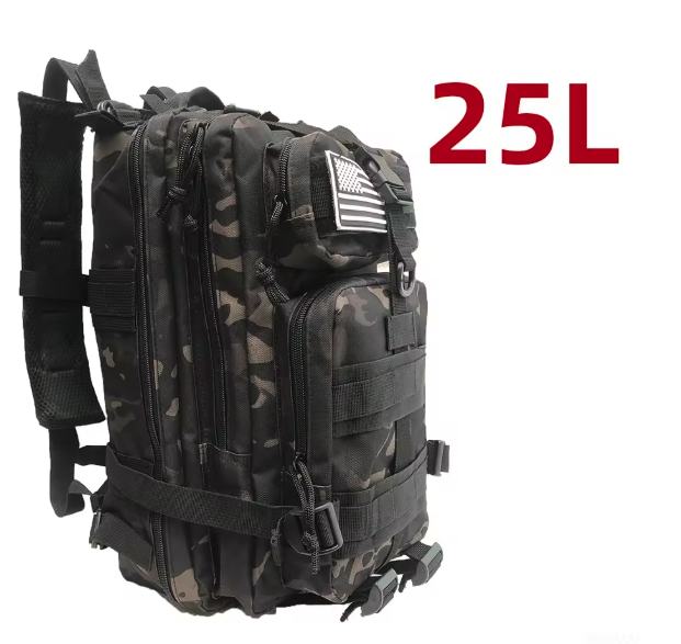 Tactische Rugzak 25L / 50L – Waterdichte Nylon Backpack voor Hiking, Camping en Outdoor