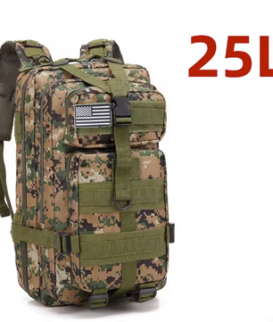 Tactische Rugzak 25L / 50L – Waterdichte Nylon Backpack voor Hiking, Camping en Outdoor