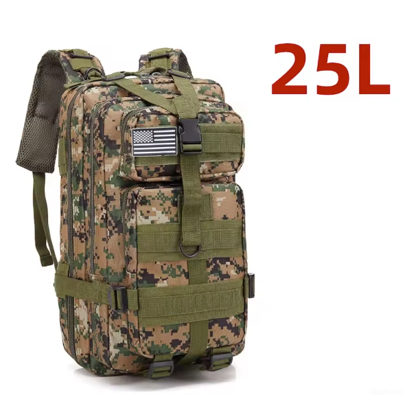 Tactische Rugzak 25L / 50L – Waterdichte Nylon Backpack voor Hiking, Camping en Outdoor