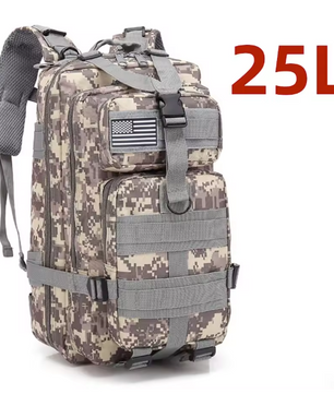 Tactische Rugzak 25L / 50L – Waterdichte Nylon Backpack voor Hiking, Camping en Outdoor