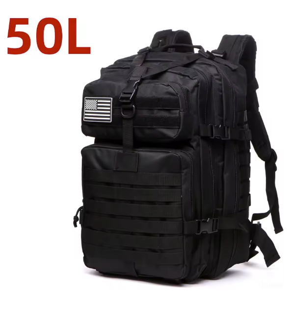 Tactische Rugzak 25L / 50L – Waterdichte Nylon Backpack voor Hiking, Camping en Outdoor