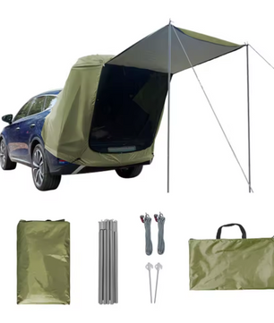 Auto Achtertent met Luifel – Waterdichte Car Rear Tent voor Camping, Reizen en Outdoor