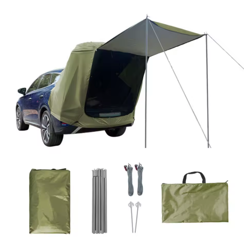 Auto Achtertent met Luifel – Waterdichte Car Rear Tent voor Camping, Reizen en Outdoor