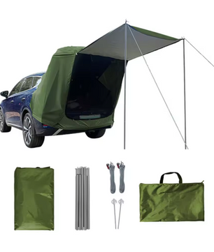 Auto Achtertent met Luifel – Waterdichte Car Rear Tent voor Camping, Reizen en Outdoor