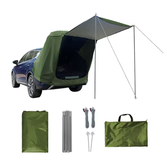 Auto Achtertent met Luifel – Waterdichte Car Rear Tent voor Camping, Reizen en Outdoor