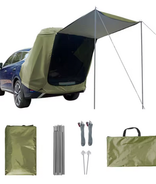 Auto Achtertent met Luifel – Waterdichte Car Rear Tent voor Camping, Reizen en Outdoor